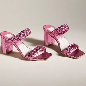 NWT Anthropologie Dolce Vita Paily‎ Heels in Rose Size 7 Pink